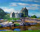 a painting of Eilean Donan